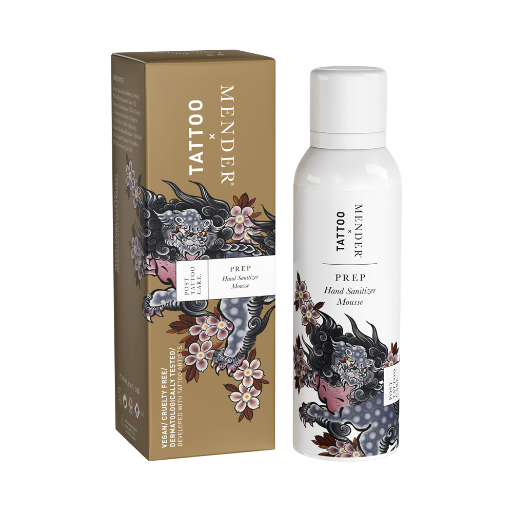 PREP Hand Sanitizer Mousse Handdesinfektion Tattoo Mender